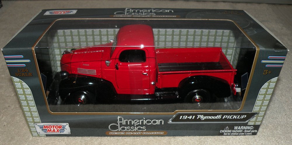 Motor Max American Classics Premium Die Cast Coll. 1941 Plymouth Pickup Red NIB